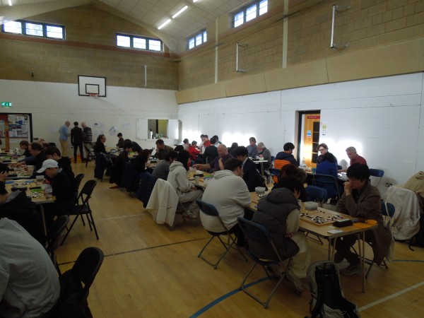 The playing hall was bustling with games at all\nranks